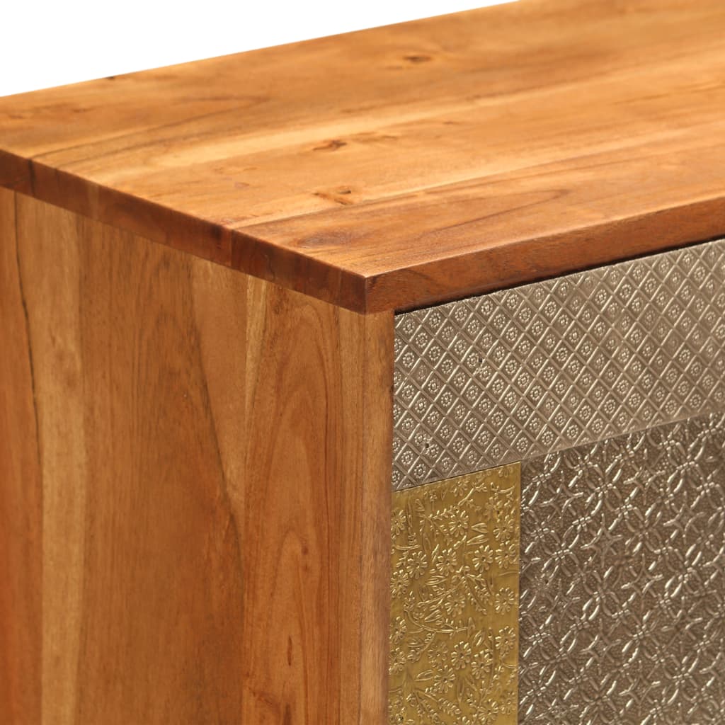 Buffet 80 x 30 x 75 cm Bois d'acacia massif