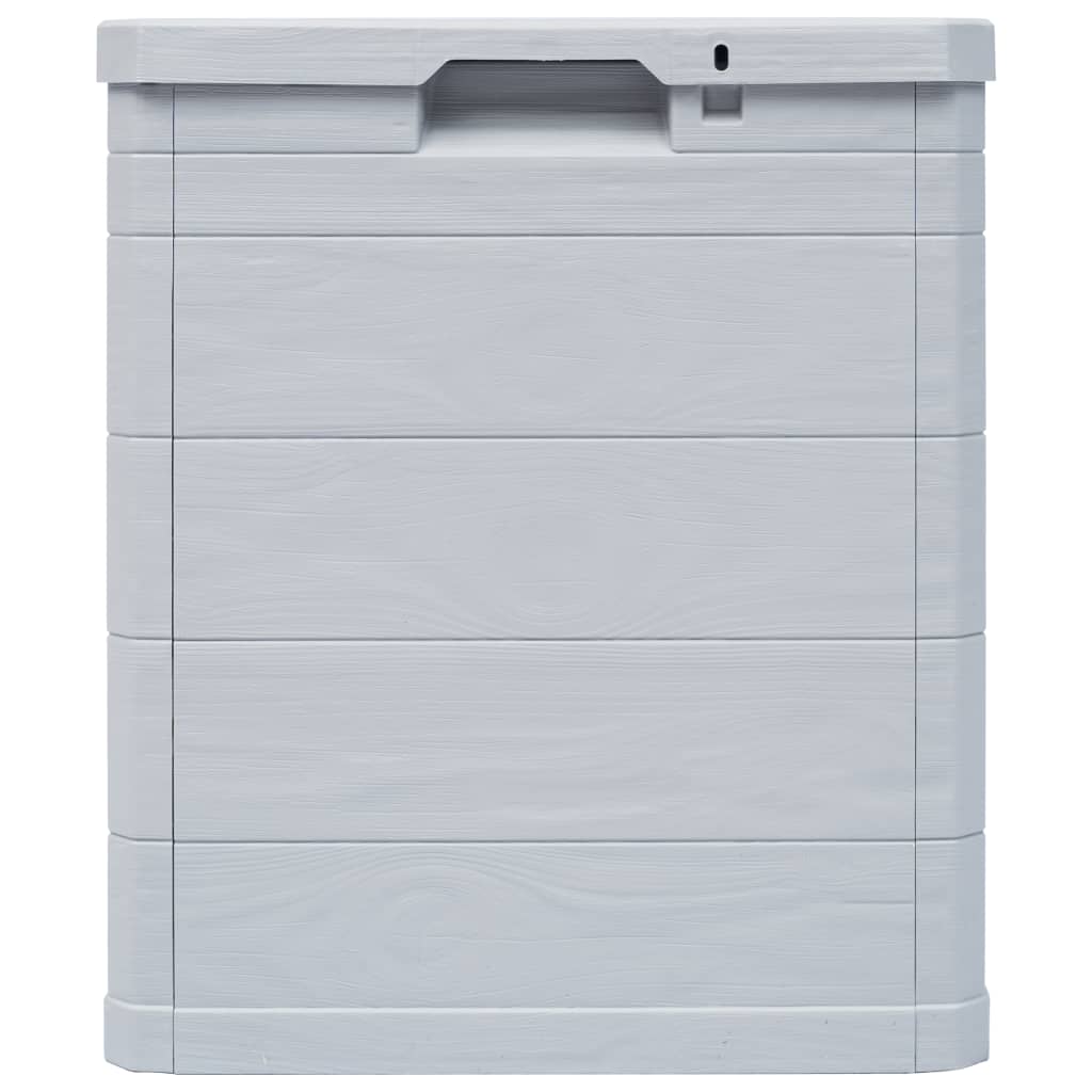 Boîte de rangement de jardin 90 L Gris clair