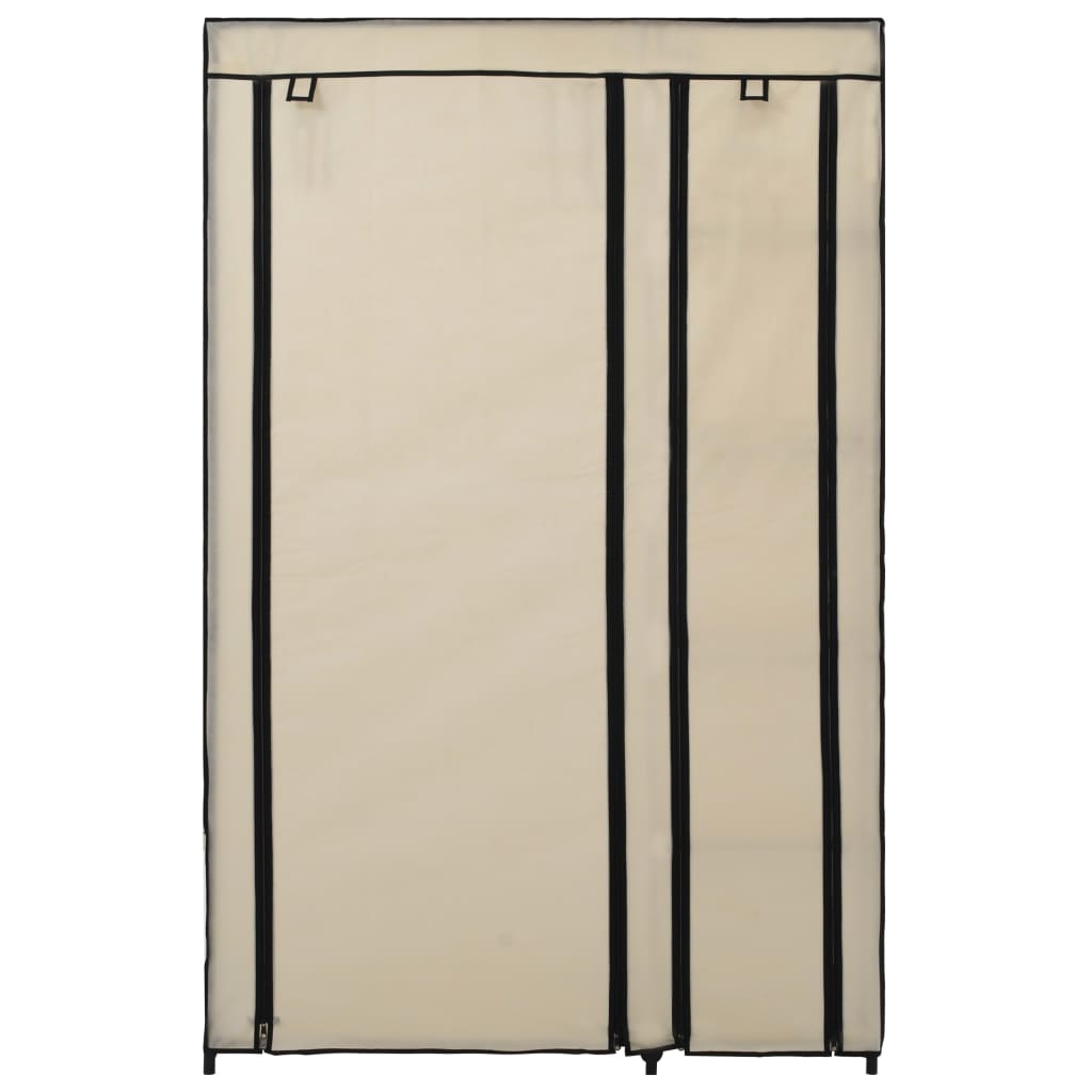 Folding Wardrobes 2 pcs cream
