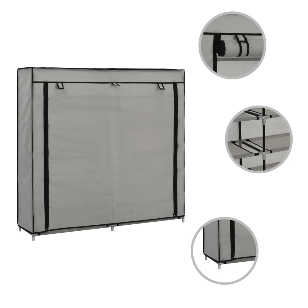 Shoe Cabinet with cover grey
