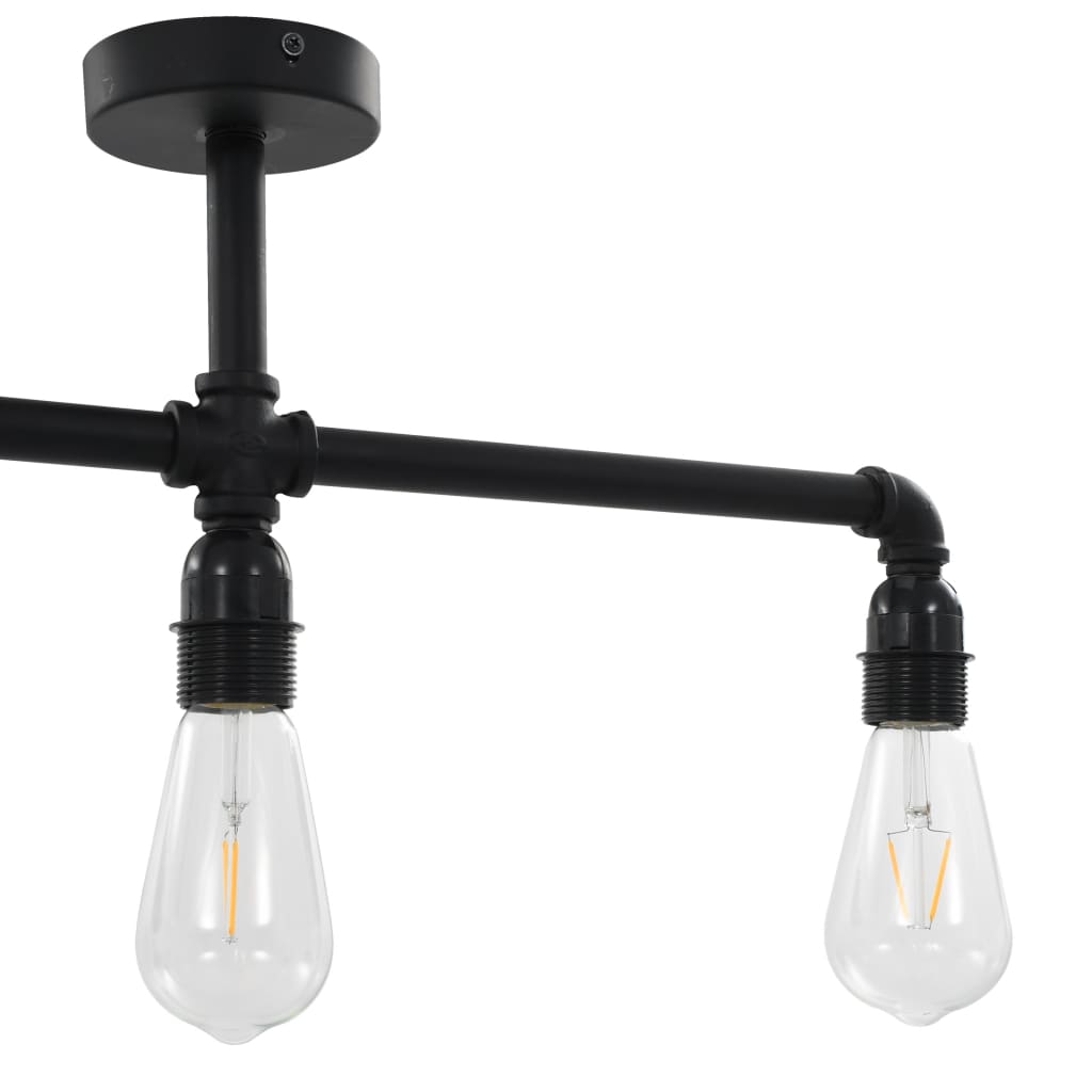 Plafonnier Noir 3 ampoules E27