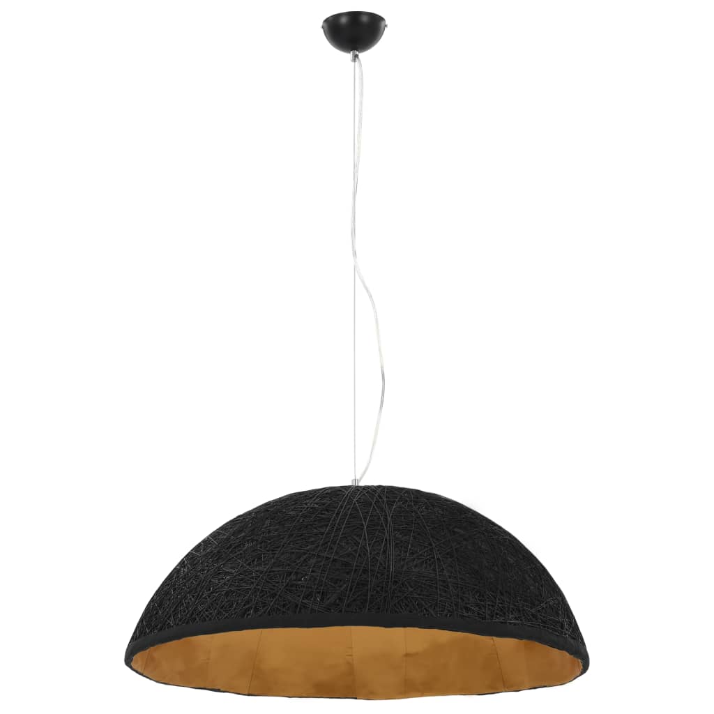 Lampe suspendue Noir et doré Ø70 cm E27