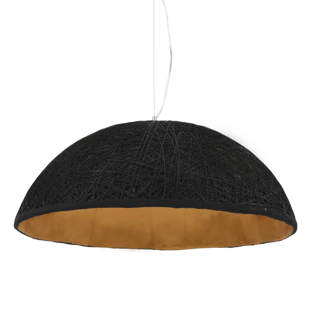 Lampe suspendue Noir et doré Ø70 cm E27