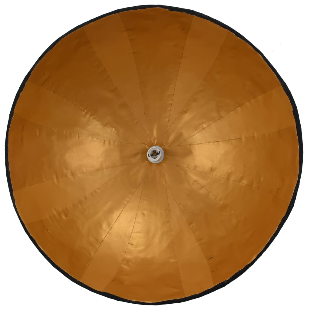 Lampe suspendue Noir et doré Ø70 cm E27