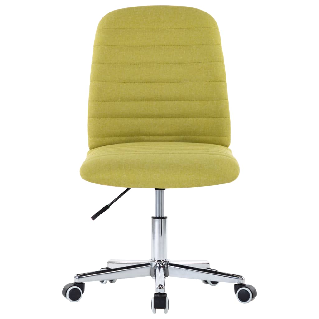 Chaises de salle à manger 2 pcs Vert Tissu