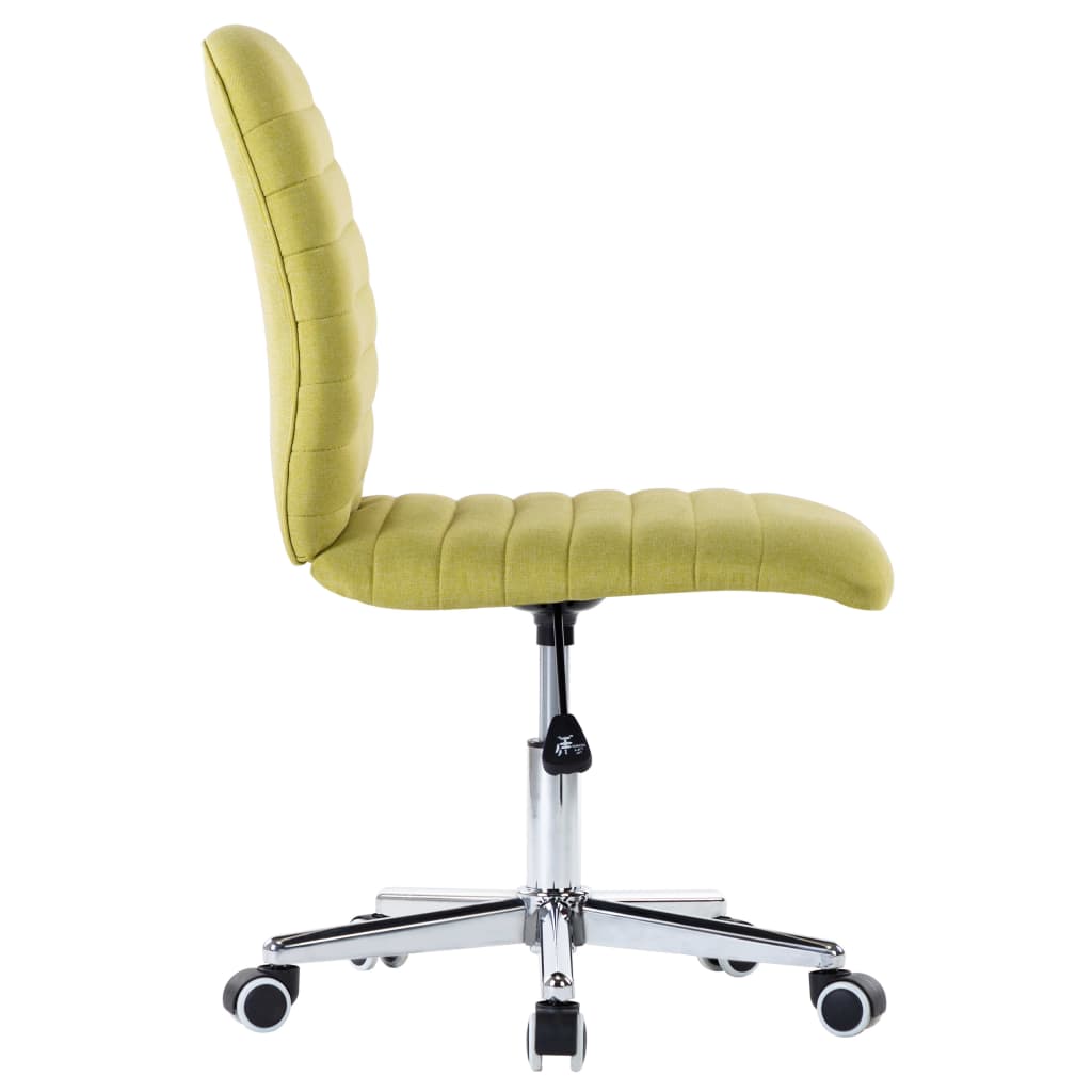 Chaises de salle à manger 2 pcs Vert Tissu