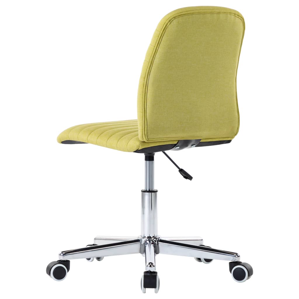 Chaises de salle à manger 2 pcs Vert Tissu