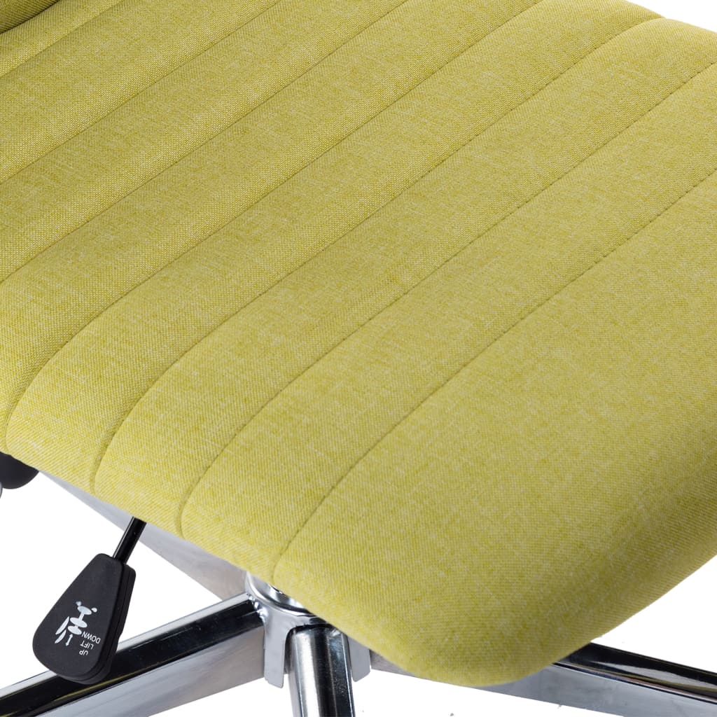 Chaises de salle à manger 2 pcs Vert Tissu
