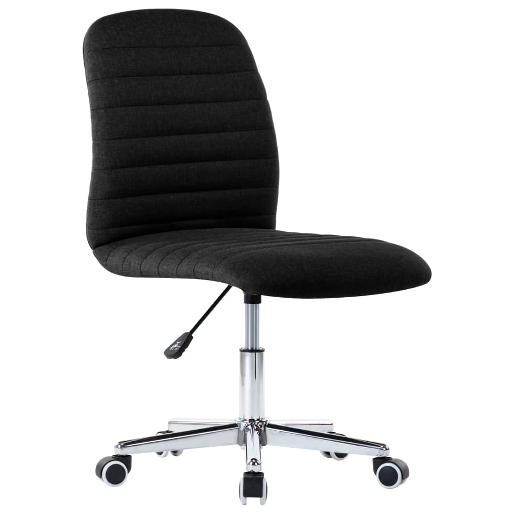 Chaises de salle à manger 2 pcs Noir Tissu