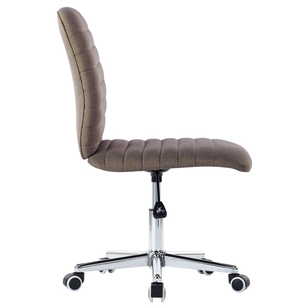 Chaises de salle à manger 2 pcs Taupe Tissu