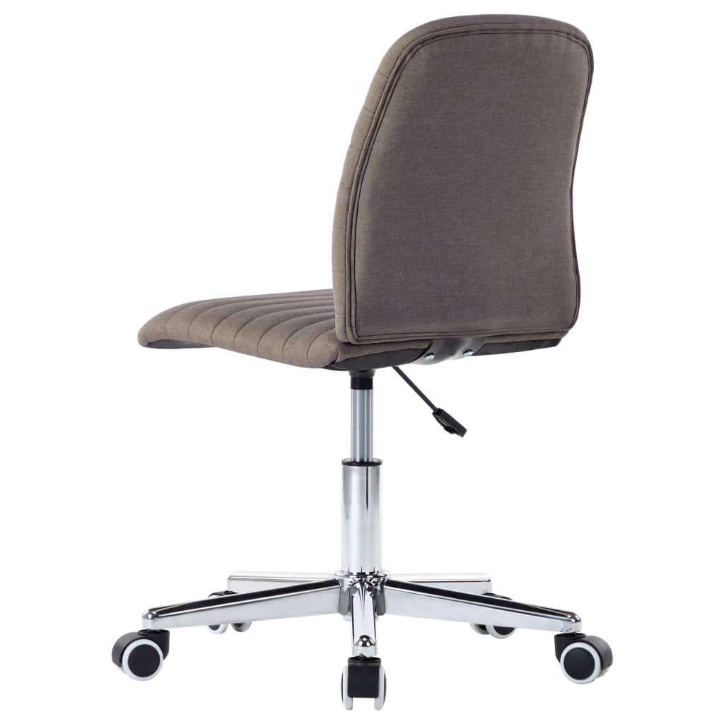Chaises de salle à manger 2 pcs Taupe Tissu