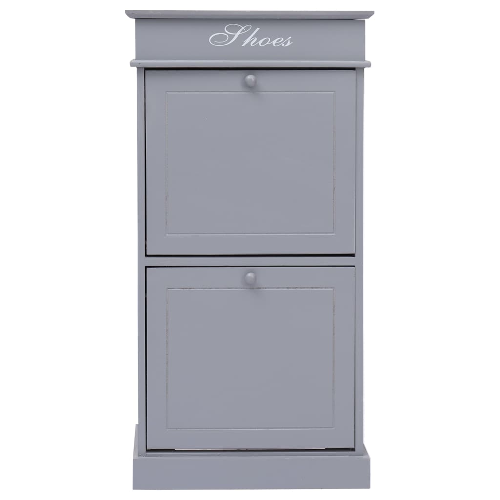 Armoire à chaussures Gris 50 x 28 x 98 cm Bois de Paulownia