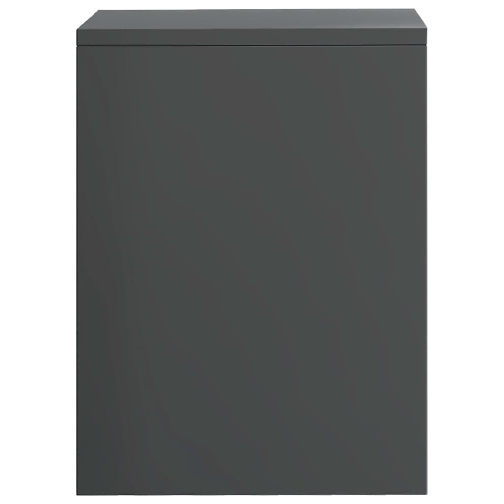 Table de chevet Gris brillant 40 x 30 x 40 cm Aggloméré