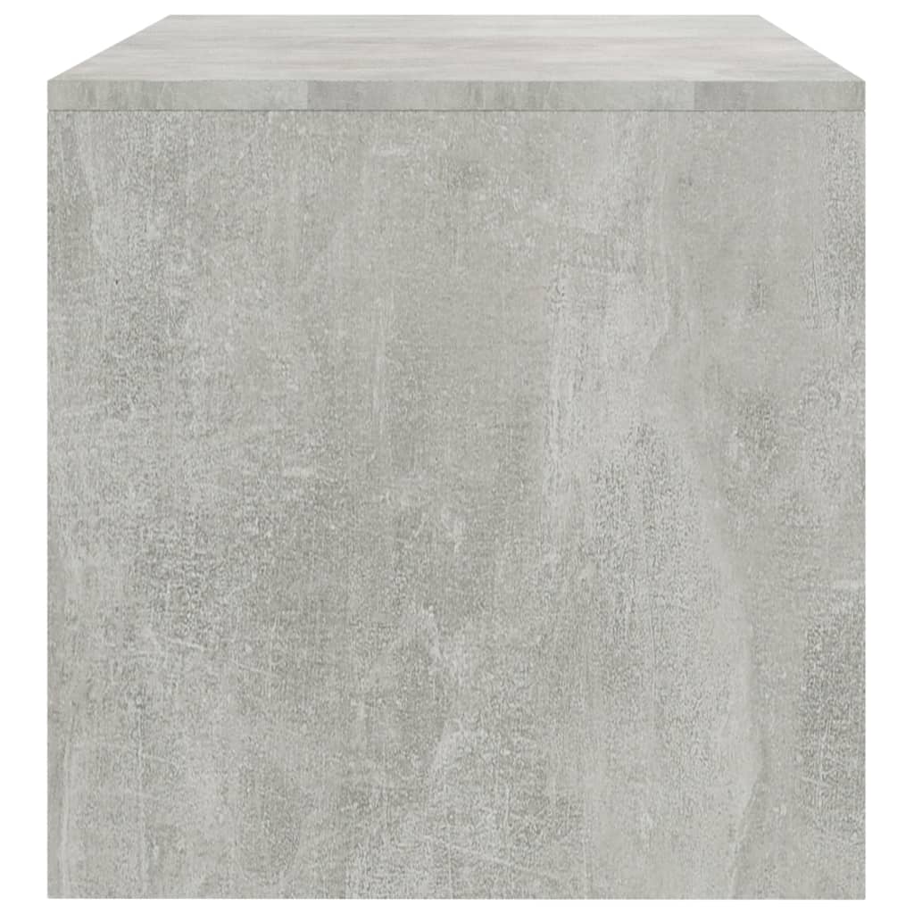 Meuble TV Gris béton 100 x 40 x 40 cm Aggloméré