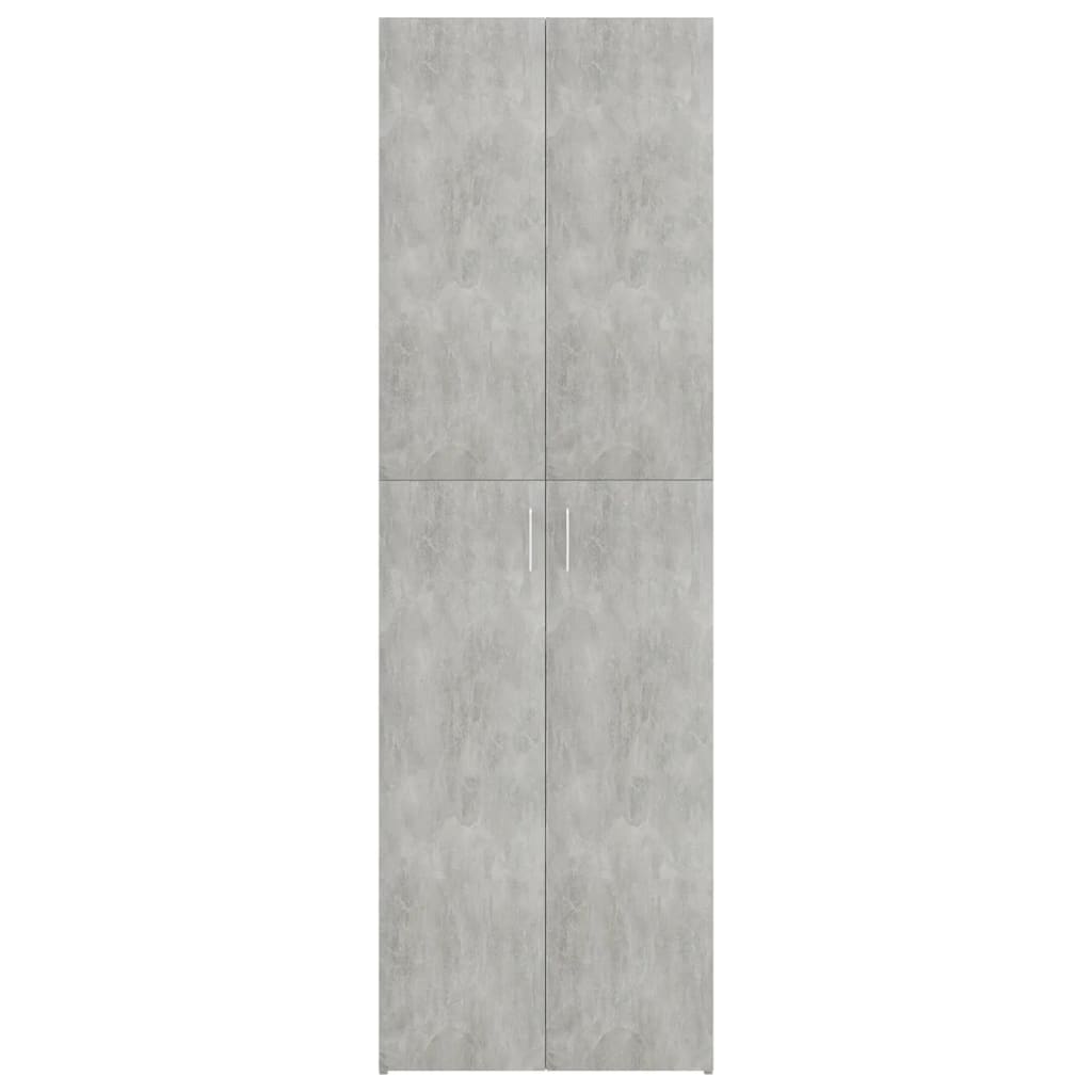 Armoire de bureau Gris cement 60x32x190 cm Aggloméré