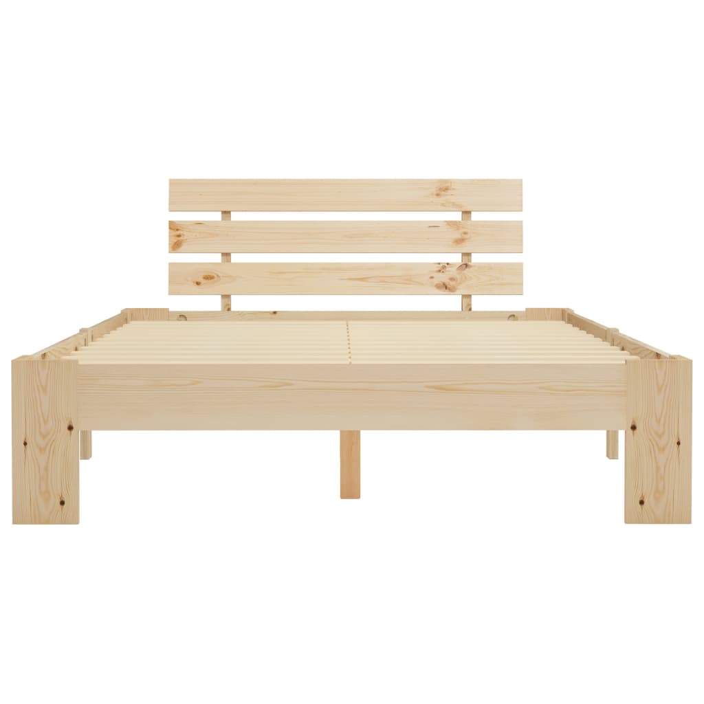 Cadre de lit Bois de pin massif 120 x 200 cm