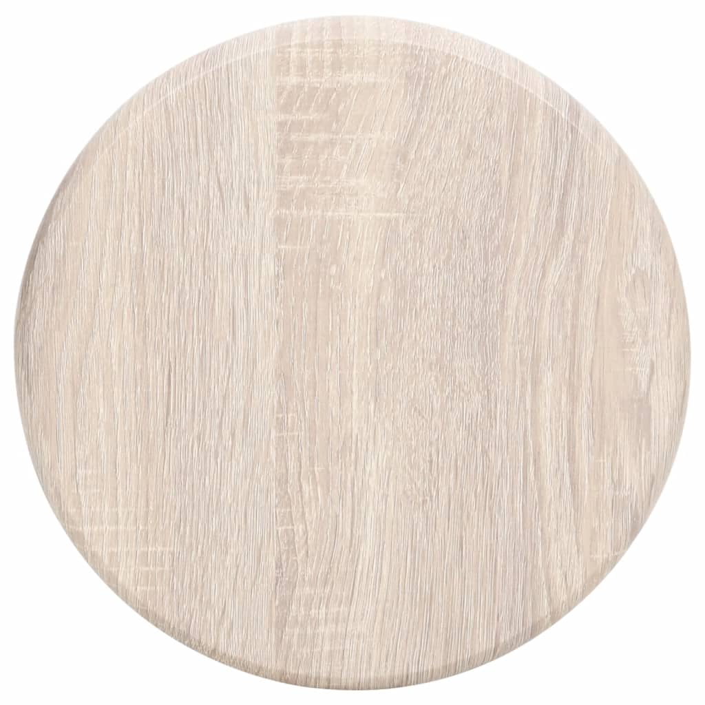 Tabourets de bar 2 pcs Noir MDF