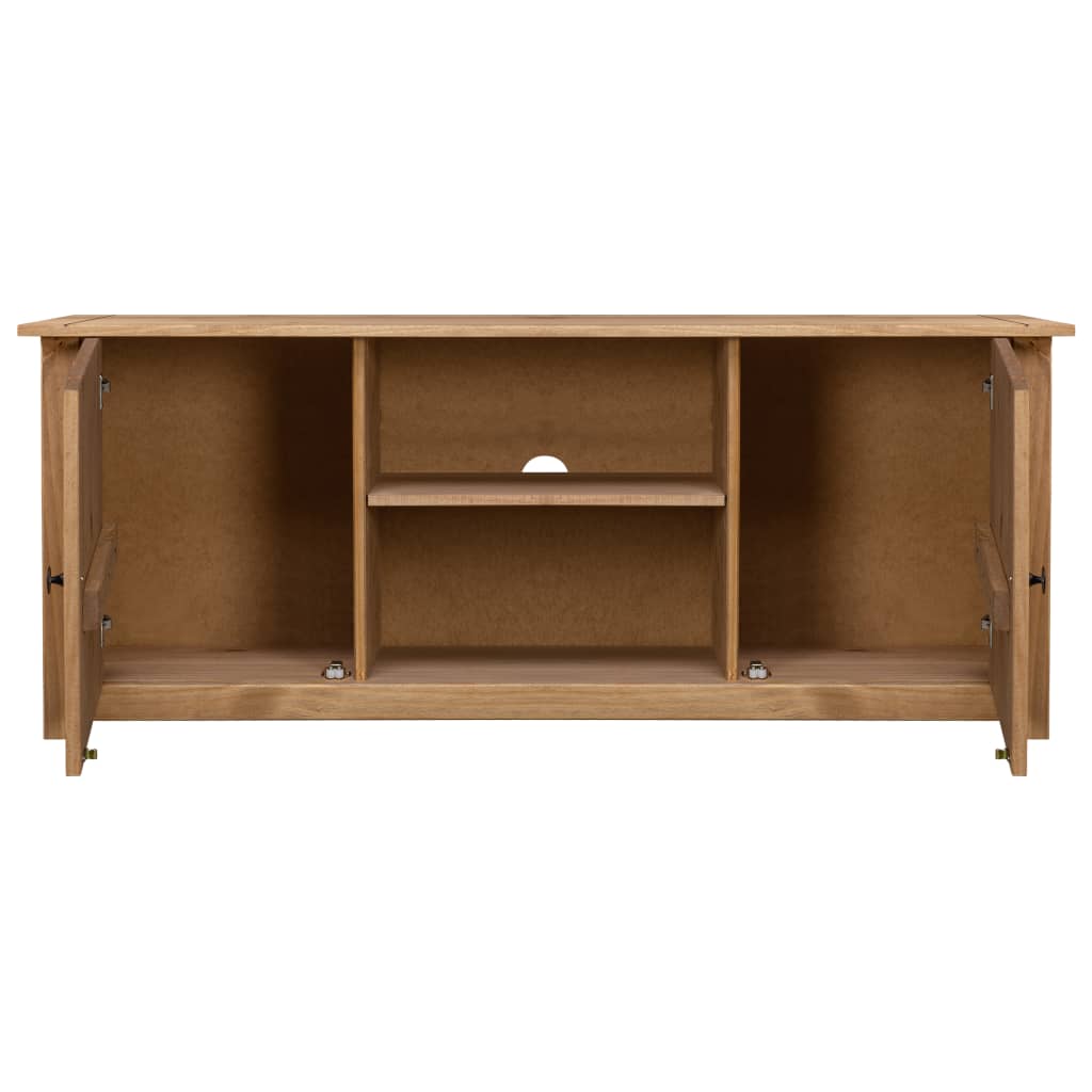 Meuble TV 120x40x50 cm Bois de pin massif Gamme Panama