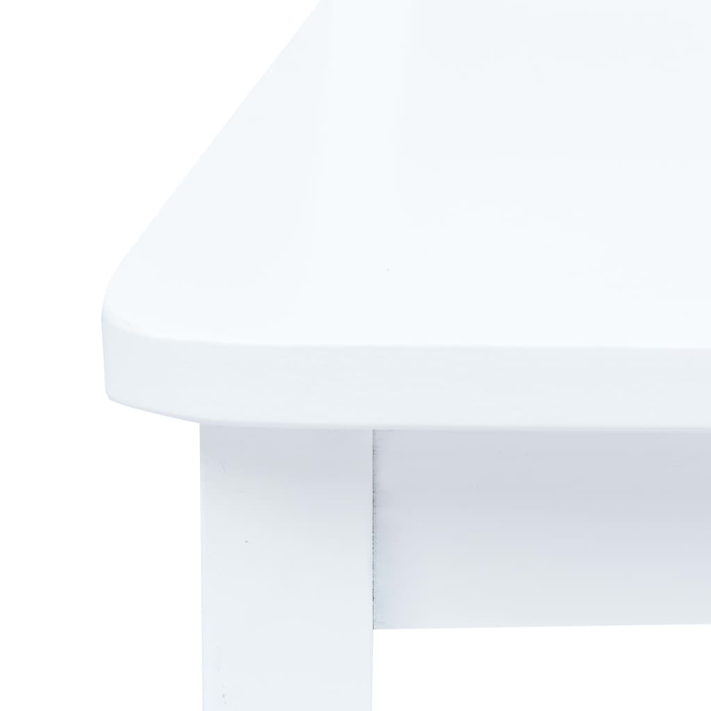 6 pcs Chaises de salle à manger Blanc Bois d'hévéa massif