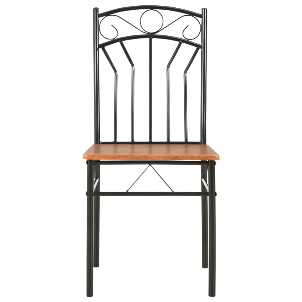 Chaises de salle à manger 6 pcs Marron MDF