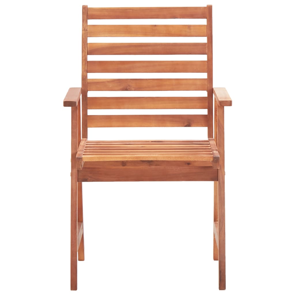 Chaises de salle à manger d'extérieur 3 pcs Acacia massif
