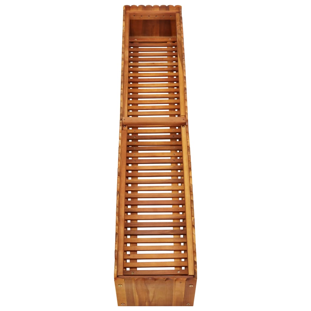 Lit surélevé de jardin 150x30x25 cm Bois massif d'acacia