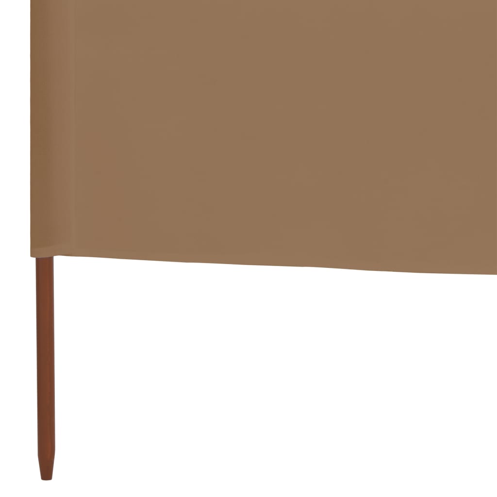 Paravent 5 panneaux Tissu 600 x 80 cm Taupe