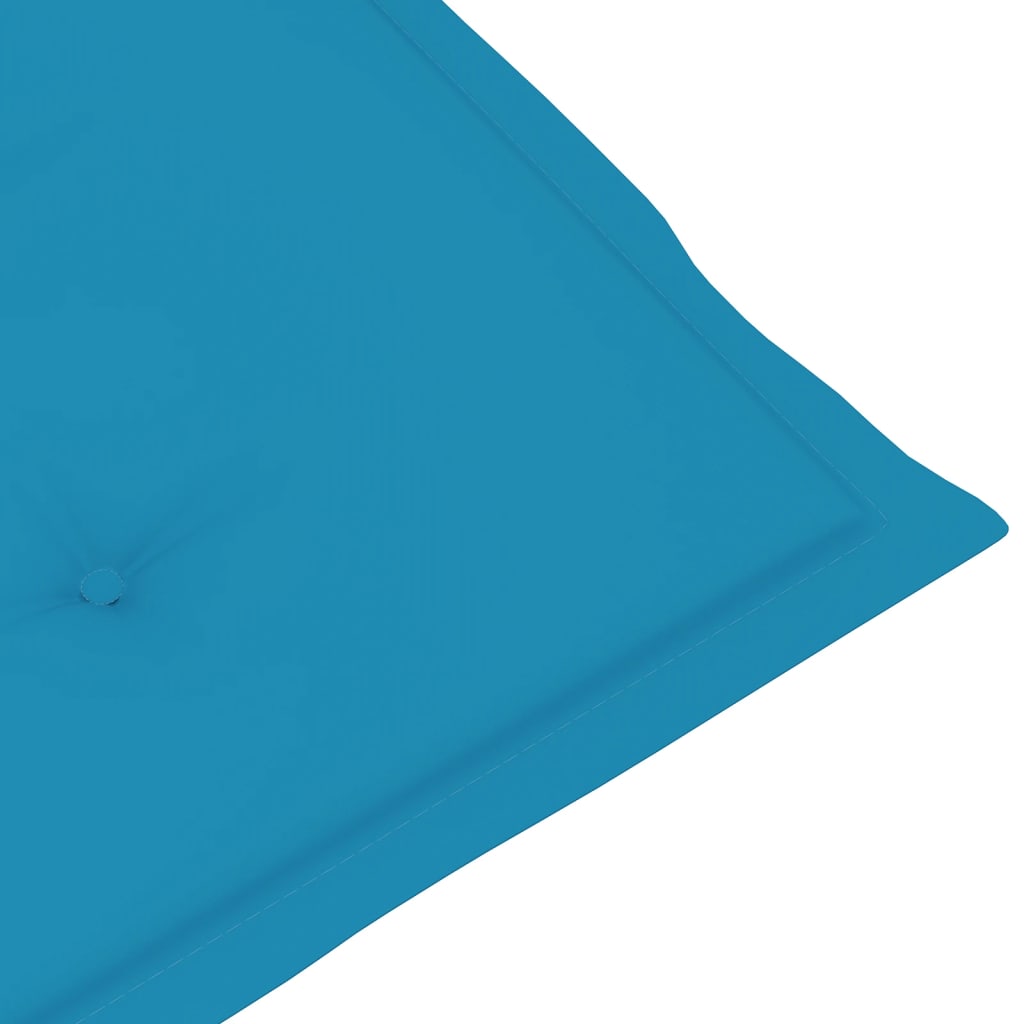Coussins de chaise de jardin 2 pcs Bleu 100 x 50 x 3 cm