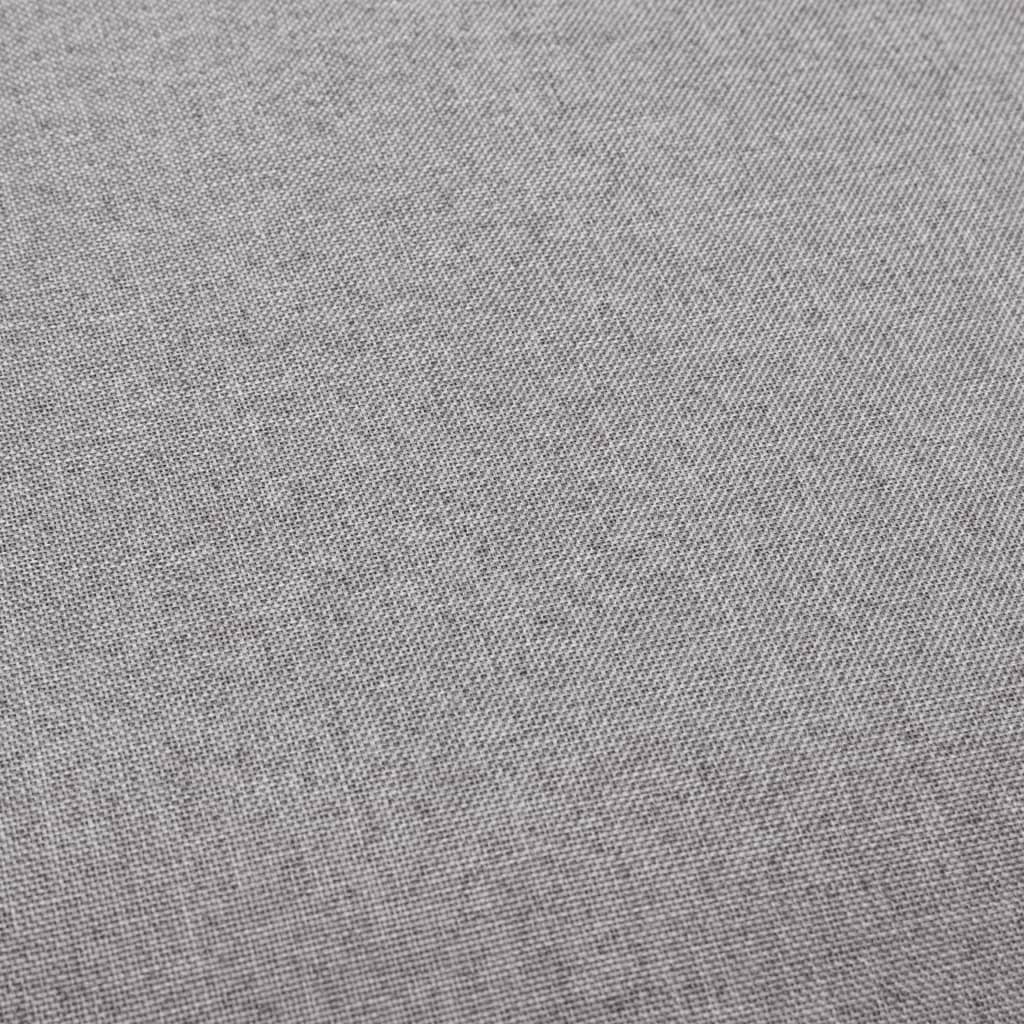 Tabourets de bar 2 pcs Gris clair Tissu