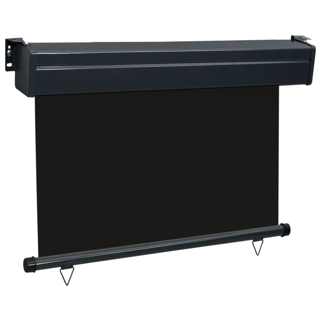 Auvent latéral de balcon 85x250 cm noir