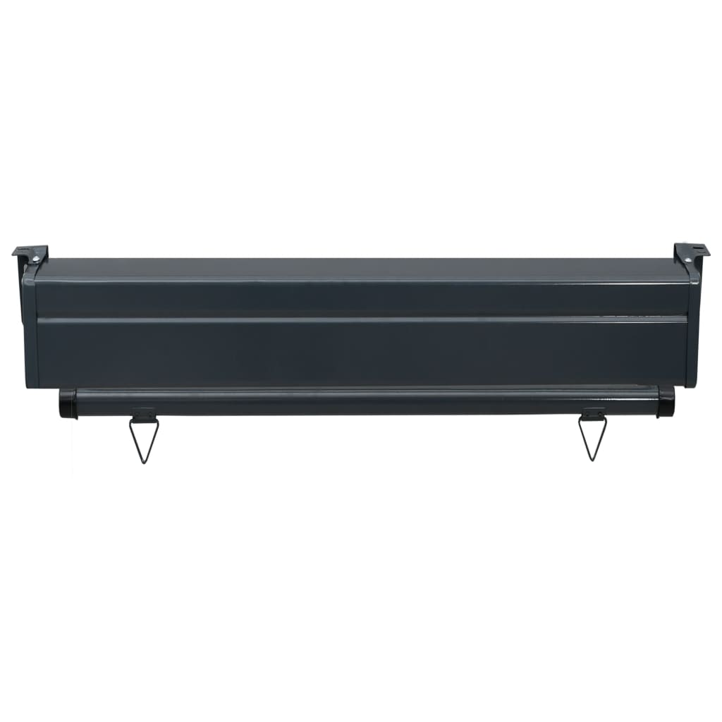 Auvent latéral de balcon 85x250 cm noir