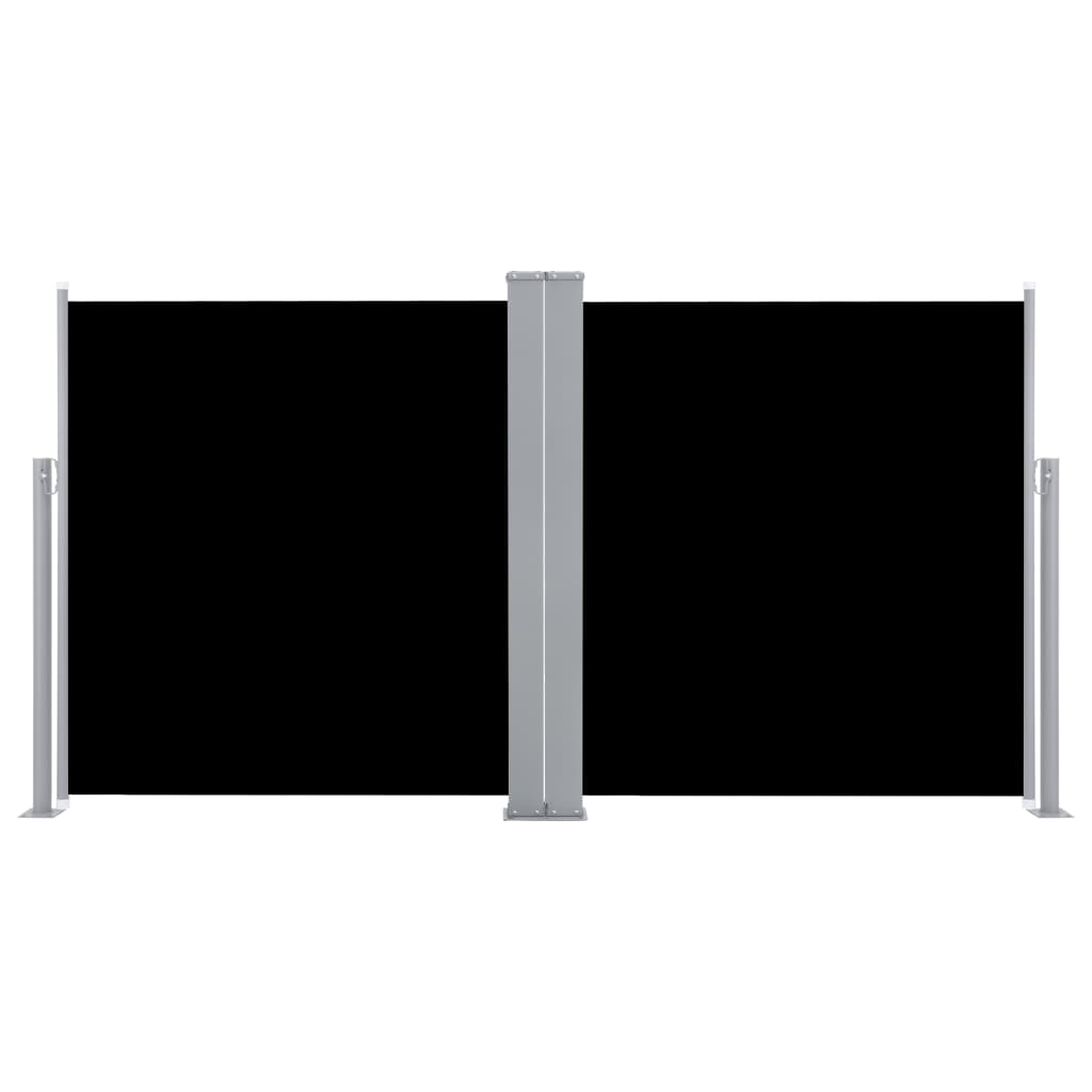 Auvent latéral rétractable Noir 100 x 600 cm
