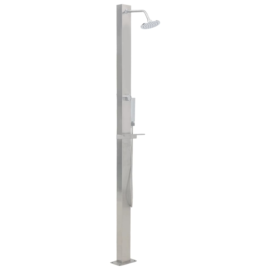Douche d'extérieur Acier inoxydable Droit