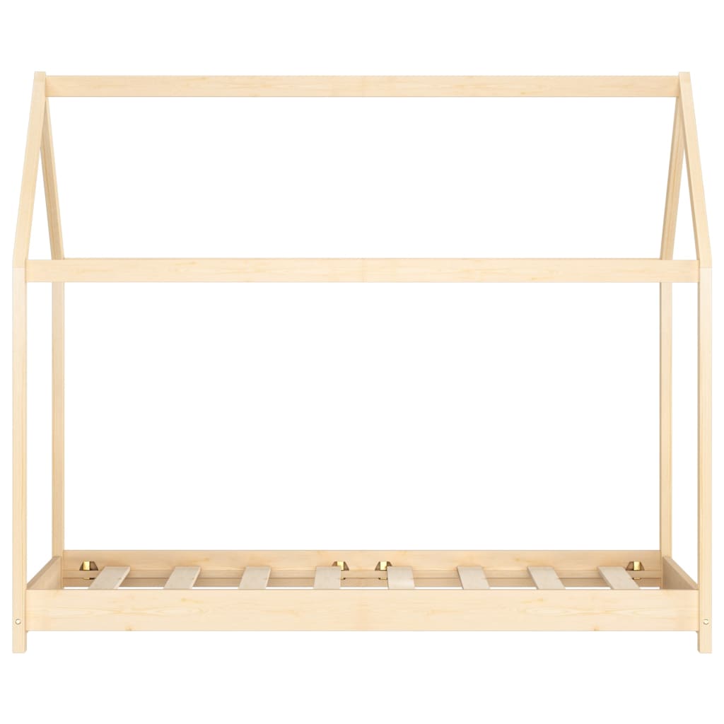 Cadre de lit d'enfant Bois de pin massif 70x140 cm