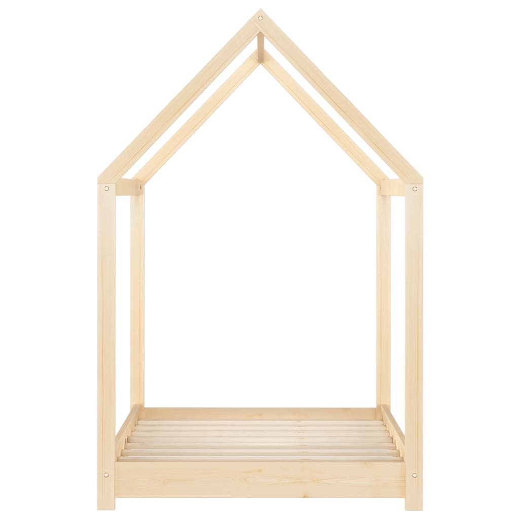 Cadre de lit d'enfant Bois de pin massif 70x140 cm