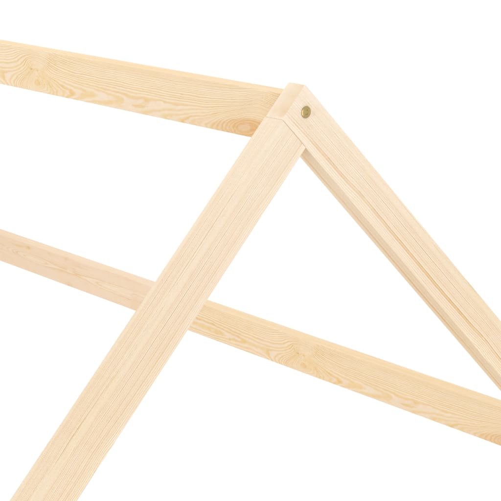 Cadre de lit d'enfant Bois de pin massif 70x140 cm