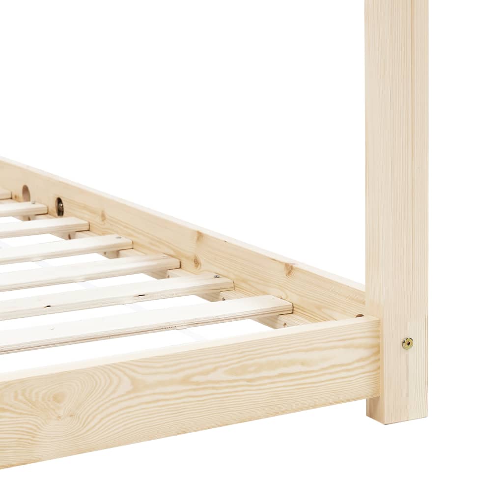 Cadre de lit d'enfant Bois de pin massif 70x140 cm