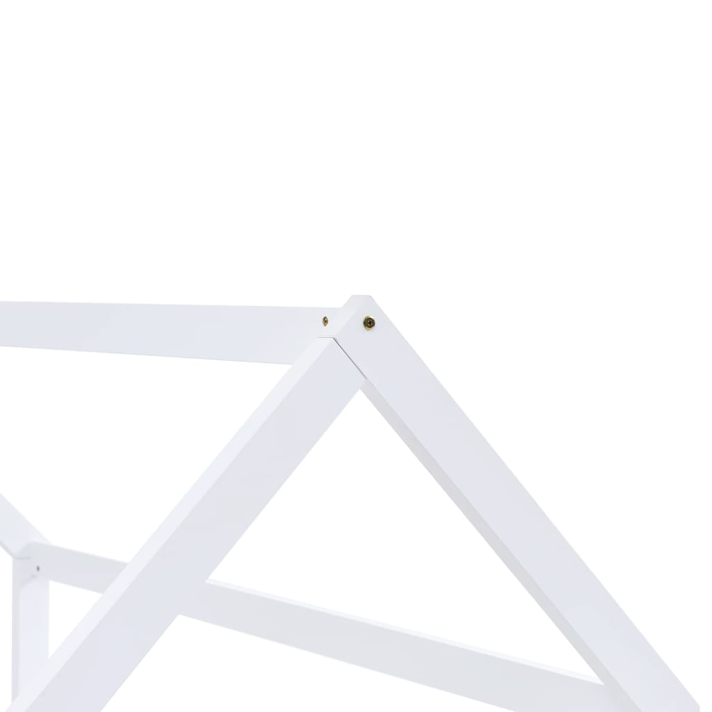 Cadre de lit d'enfant Blanc Bois de pin massif 70x140 cm