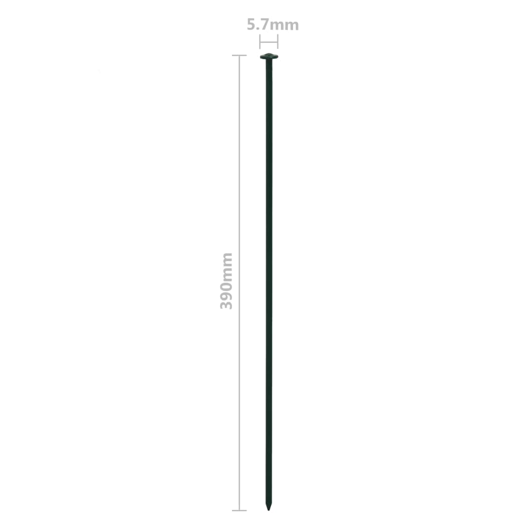 Ensemble de clôture voûtée d'étang 77,3x26 cm Vert