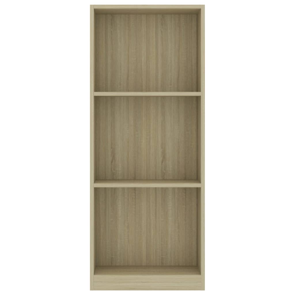 Bibliothèque à 3 niveaux Chêne sonoma 40x24x108 cm Aggloméré