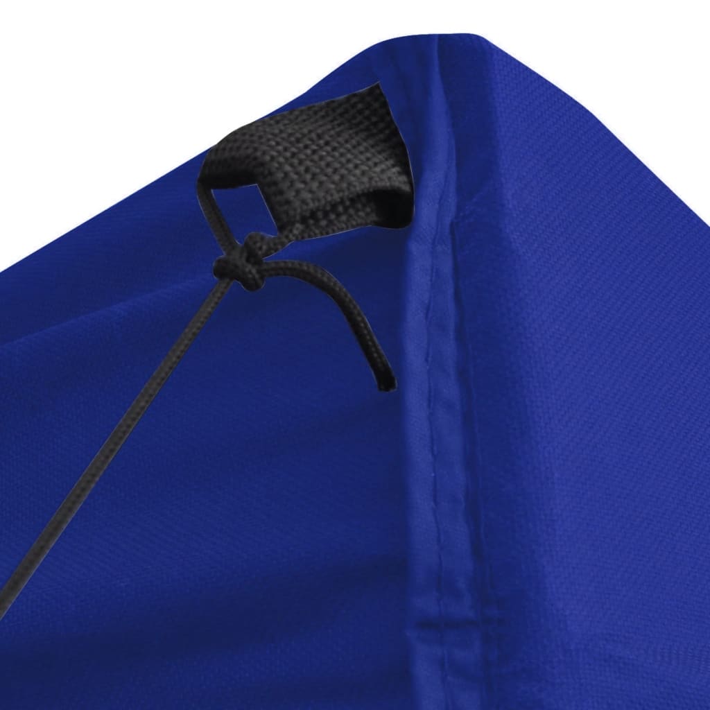 Tente de réception pliable avec 4 parois 2x2 m Acier Bleu