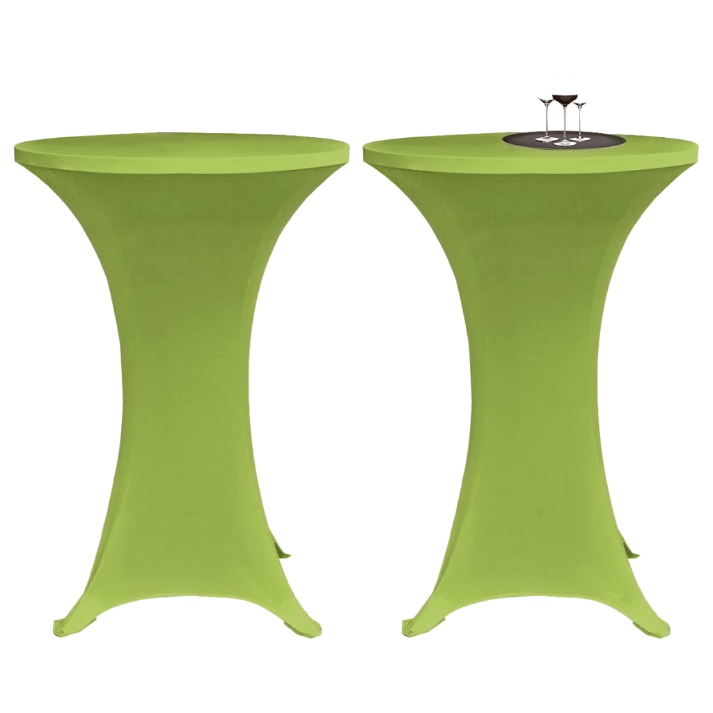 Housses de table extensible 4 pcs 70 cm Vert