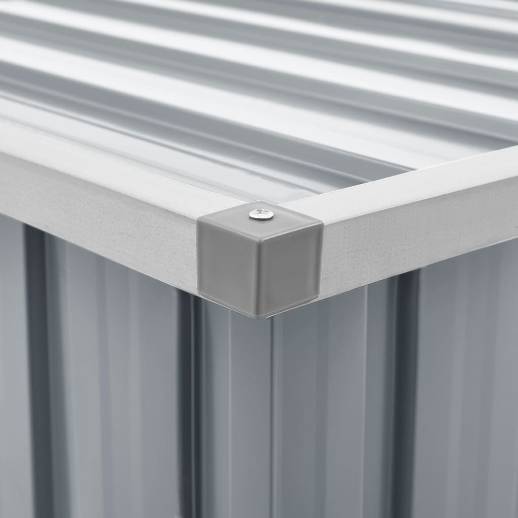 Boîte de rangement de jardin Gris 109x67x65 cm