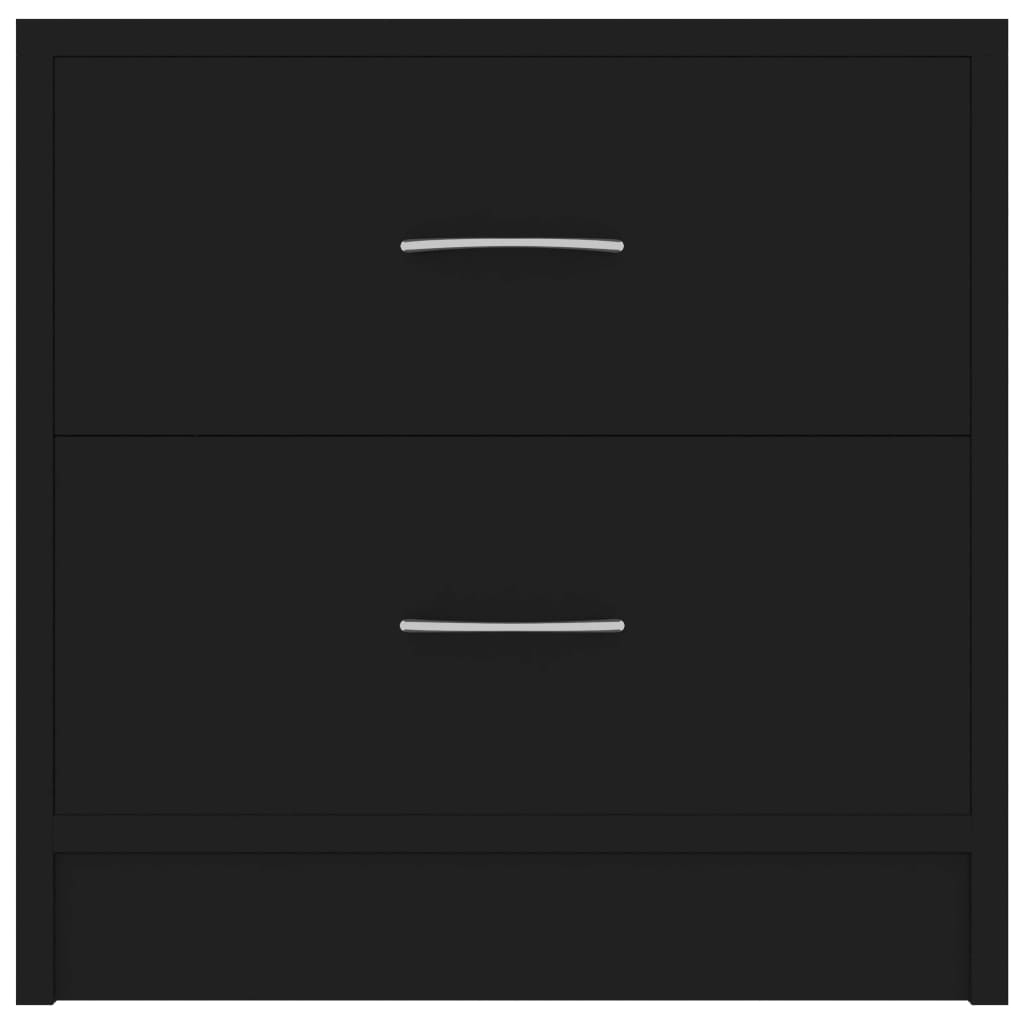 Tables de chevet 2 pcs Noir 40 x 30 x 40 cm Aggloméré