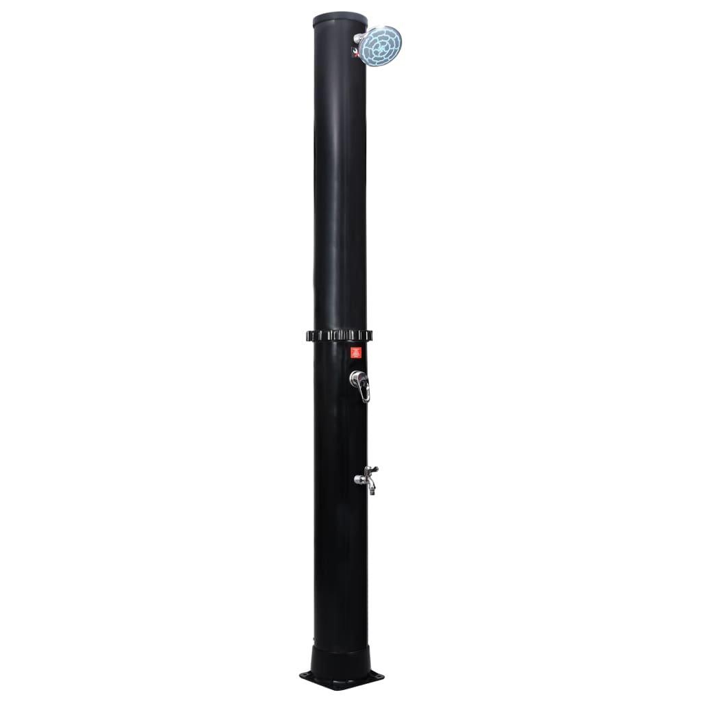Douche solaire d'extérieur avec pomme de douche et robinet 40 L