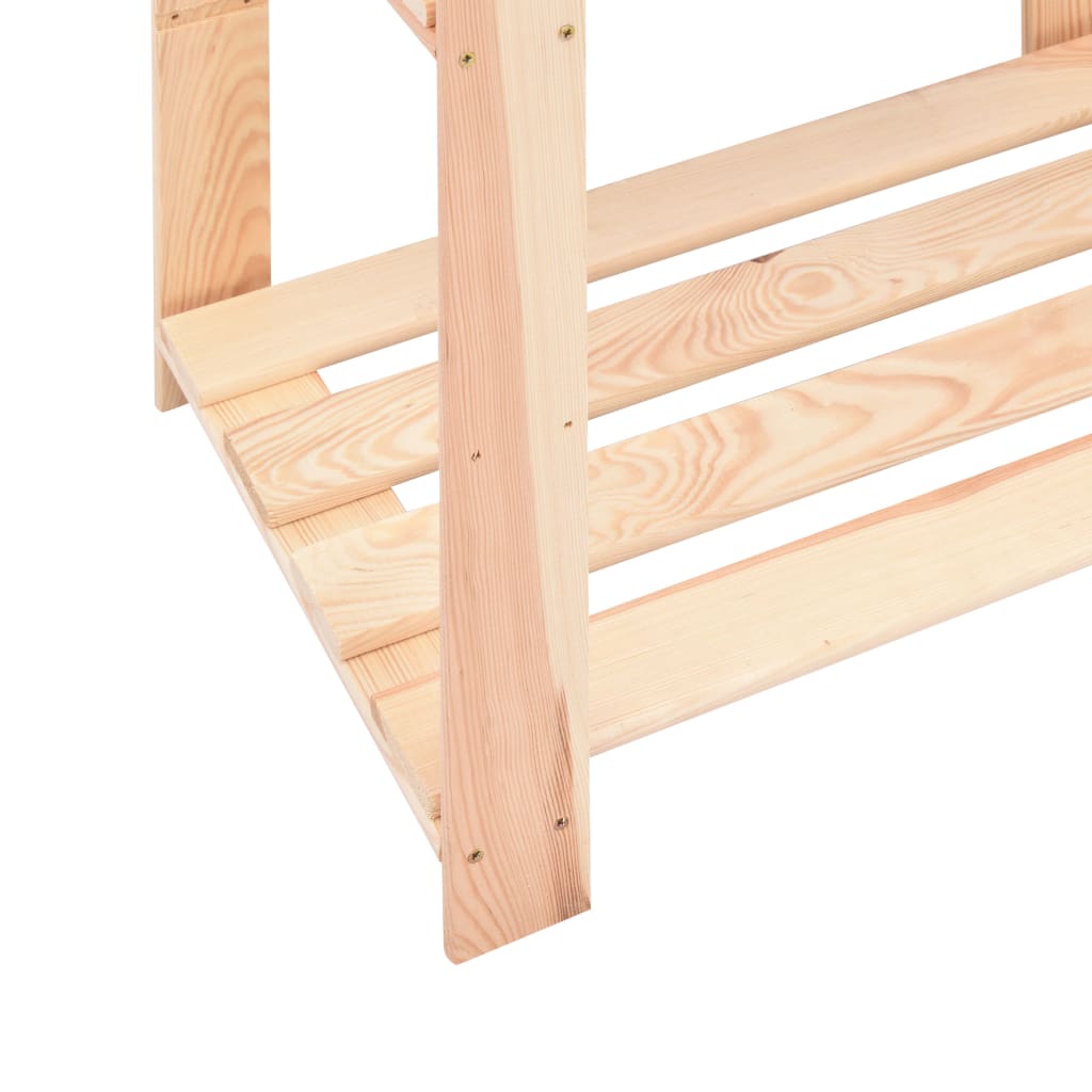 Étagères de rangement à 3 niveaux 2 pcs 80x38x90 cm Pin 150 kg