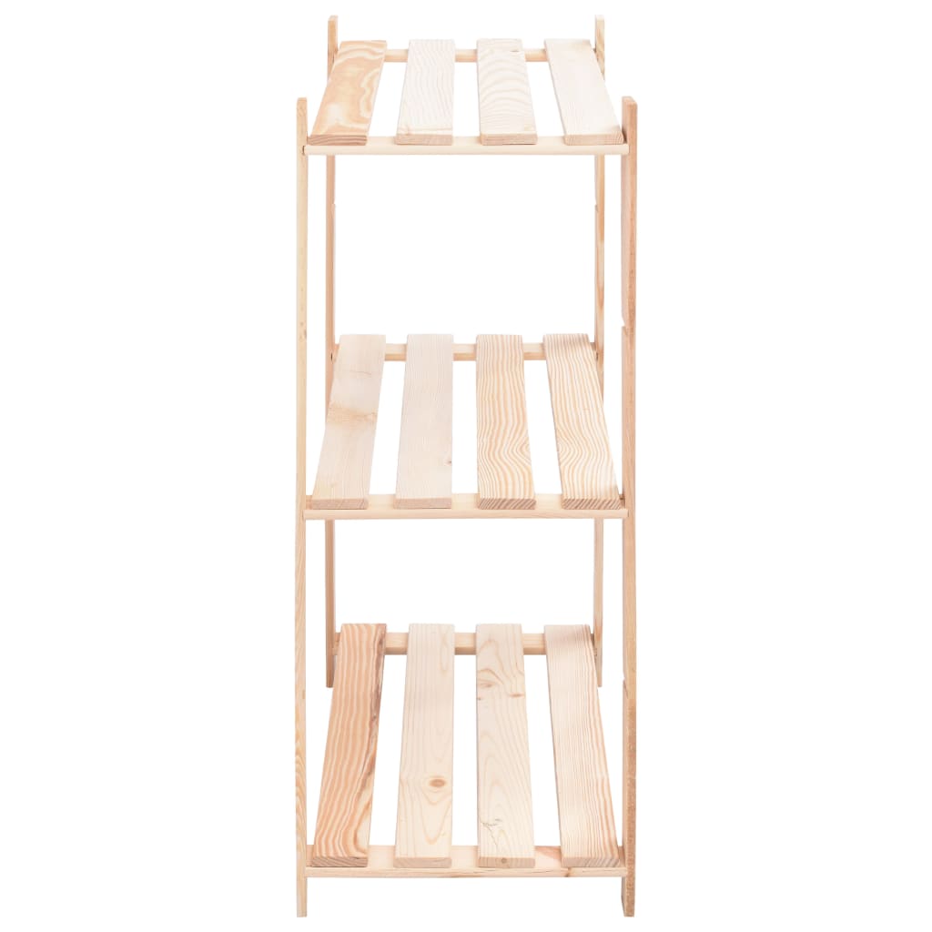Étagères de rangement à 3 niveaux 3 pcs 80x38x90 cm Pin 150 kg