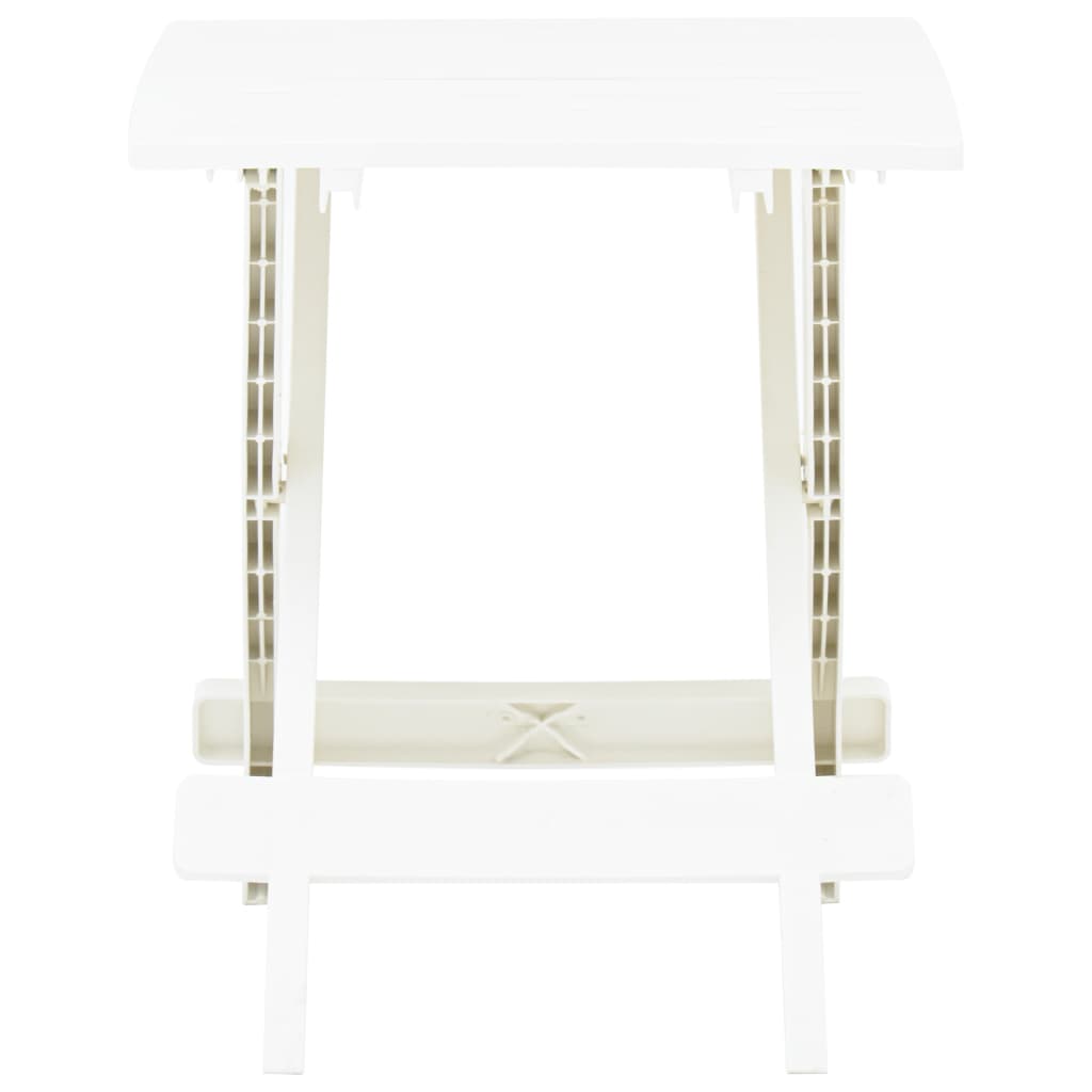 Table pliable de jardin Blanc 45x43x50 cm Plastique