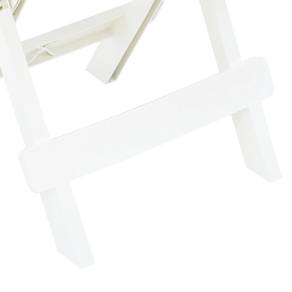Table pliable de jardin Blanc 45x43x50 cm Plastique