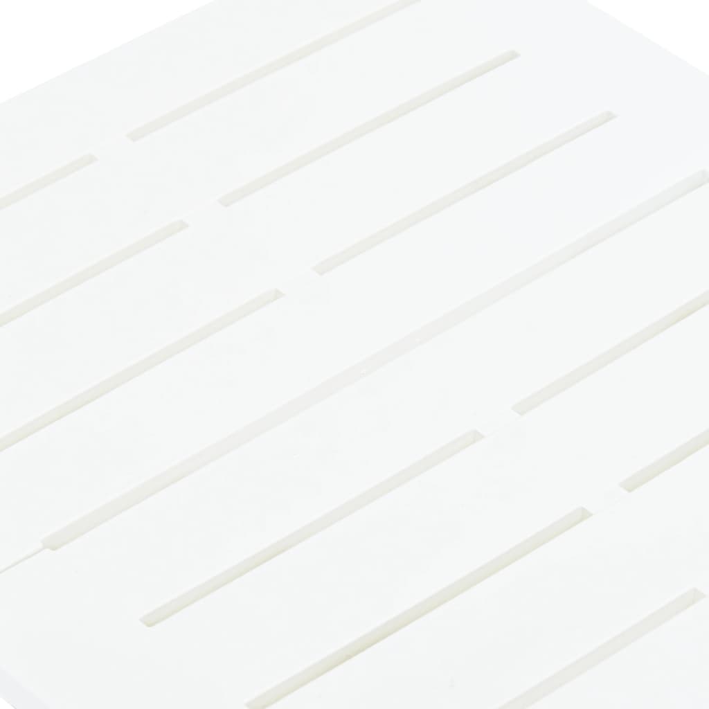 Table pliable de jardin Blanc 45x43x50 cm Plastique